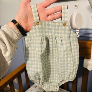 Blue and White Checkered Boy Bubble